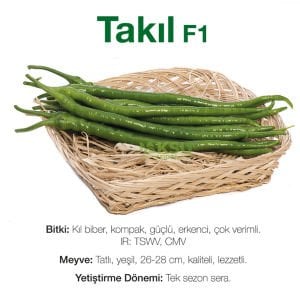 Takıl F1 Tatlı Kıl Biber Tohumu